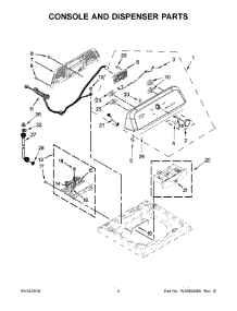 03 - Console And Dispenser Parts parts for Whirlpool Laundry Center 7MWTW5622BW1 from AppliancePartsPros.com