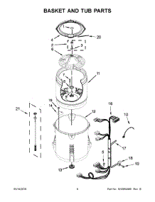 04 - Basket And Tub Parts parts for Whirlpool Laundry Center 7MWTW5622BW1 from AppliancePartsPros.com