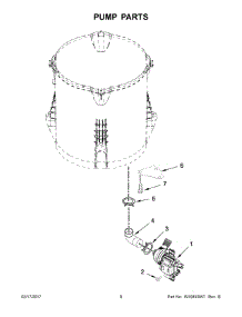 05 - Pump Parts parts for Whirlpool Laundry Center 7MWTW7000EW0 from AppliancePartsPros.com