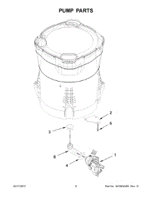 05 - Pump Parts parts for Whirlpool Laundry Center 7MWTW7300EW0 from AppliancePartsPros.com