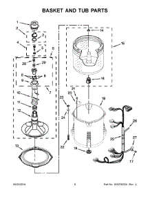 04 - Basket And Tub Parts parts for Whirlpool Washer 7MWTW9919DM0 from AppliancePartsPros.com