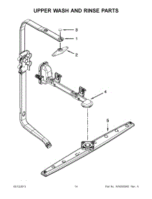 08 - Upper Wash And Rinse Parts parts for Whirlpool Dishwasher 7WDF530PAYM6 from AppliancePartsPros.com