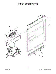 04 - Inner Door Parts parts for Whirlpool Dishwasher 7WDT790SAYM3 from AppliancePartsPros.com