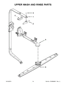08 - Upper Wash And Rinse Parts parts for Whirlpool Dishwasher 7WDT790SAYM3 from AppliancePartsPros.com