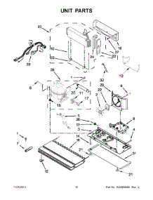 06 - Unit Parts parts for Whirlpool Refrigerator 7WF736SDAM11 from AppliancePartsPros.com
