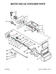 06 - Motor And Ice Container Parts parts for Whirlpool Refrigerator 7WRS22FDBF02 from AppliancePartsPros.com