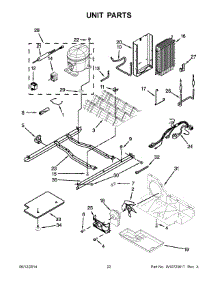 12 - Unit Parts parts for Whirlpool Refrigerator 7WRS22FDBF02 from AppliancePartsPros.com