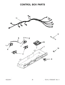 11 - Control Box Parts parts for Whirlpool Refrigerator 7WRS22FDBW00 from AppliancePartsPros.com