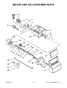 06 - Motor And Ice Container Parts parts for Whirlpool Refrigerator 7WRS25FDBF02 from AppliancePartsPros.com