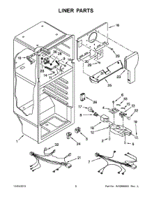 04 - Liner Parts parts for Whirlpool Refrigerator 8W8TXDWFBW00 from AppliancePartsPros.com