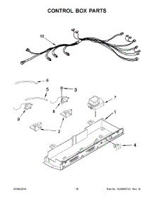 09 - Control Box Parts parts for Whirlpool Refrigerator 8WRS25KNBF00 from AppliancePartsPros.com