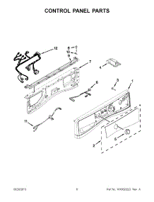 03 - Control Panel Parts parts for Whirlpool Washer BNQ11DCANA0 from AppliancePartsPros.com