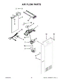 10 - Air Flow Parts parts for Whirlpool Refrigerator BRS75BRANA00 from AppliancePartsPros.com