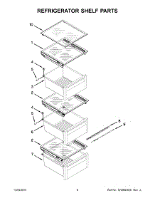 04 - Refrigerator Shelf Parts parts for Whirlpool Refrigerator BRS80ARANA02 from AppliancePartsPros.com