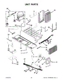 11 - Unit Parts parts for Whirlpool Refrigerator BRS80ARANA02 from AppliancePartsPros.com