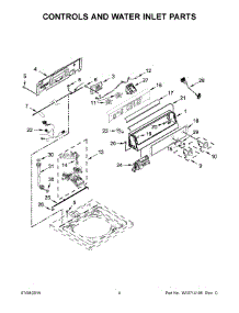 03 - Controls And Water Inlet Parts parts for Whirlpool Washer CAE2763CQ0 from AppliancePartsPros.com