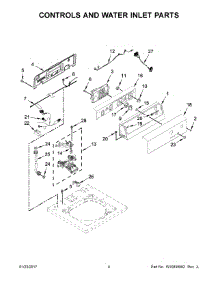 03 - Controls And Water Inlet Parts parts for Whirlpool Laundry Center CAE2765FQ0 from AppliancePartsPros.com
