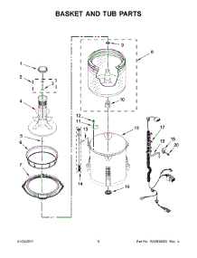 05 - Basket And Tub Parts parts for Whirlpool Laundry Center CAE2765FQ0 from AppliancePartsPros.com