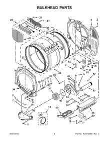 04 - Bulkhead Parts parts for Whirlpool Dryer CED9060AW0 from AppliancePartsPros.com