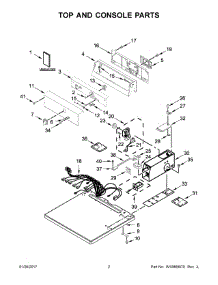 02 - Top And Console Parts parts for Whirlpool Laundry Center CEM2745FQ0 from AppliancePartsPros.com