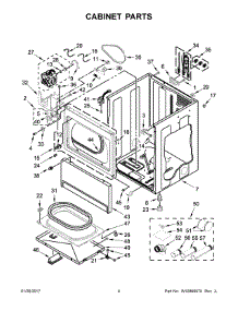 03 - Cabinet Parts parts for Whirlpool Laundry Center CEM2745FQ0 from AppliancePartsPros.com