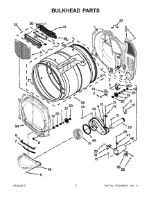 04 - Bulkhead Parts parts for Whirlpool Dryer CGD8990XW2 from AppliancePartsPros.com