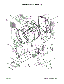 04 - Bulkhead Parts parts for Whirlpool Laundry Center CGM2795FQ0 from AppliancePartsPros.com