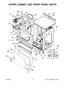 04 - Upper Cabinet And Front Panel Parts parts for Whirlpool Dryer CSP2860TQ0 from AppliancePartsPros.com