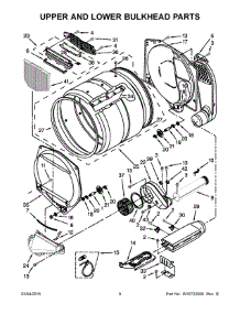 05 - Upper And Lower Bulkhead Parts parts for Whirlpool Dryer CSP2860TQ0 from AppliancePartsPros.com