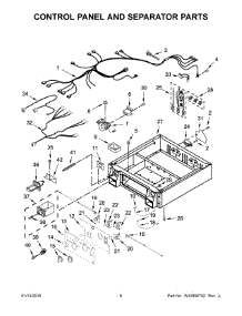 04 - Control Panel And Separator Parts parts for Whirlpool Dryer CSP2860TQ1 from AppliancePartsPros.com
