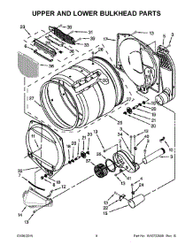 05 - Upper And Lower Bulkhead Parts parts for Whirlpool Dryer CSP2861TQ0 from AppliancePartsPros.com
