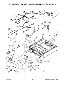 04 - Control Panel And Separator Parts parts for Whirlpool Dryer CSP2861TQ1 from AppliancePartsPros.com