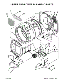 05 - Upper And Lower Bulkhead Parts parts for Whirlpool Dryer CSP2861TQ1 from AppliancePartsPros.com