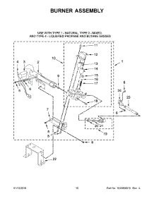06 - Burner Assembly parts for Whirlpool Dryer CSP2861TQ1 from AppliancePartsPros.com