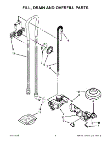 05 - Fill, Drain And Overfill Parts parts for Whirlpool Dishwasher DU1015XTXT2 from AppliancePartsPros.com