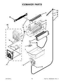 08 - Icemaker Parts parts for Whirlpool Refrigerator GB9FHDXWS09 from AppliancePartsPros.com