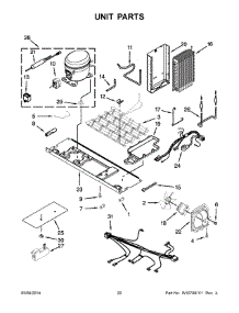 11 - Unit Parts parts for Whirlpool Refrigerator GSC25C6EYY03 from AppliancePartsPros.com