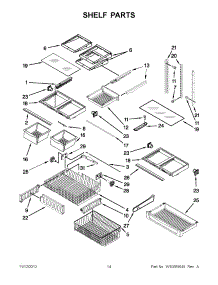 07 - Shelf Parts parts for Whirlpool Refrigerator GX5FHDXVY010 from AppliancePartsPros.com
