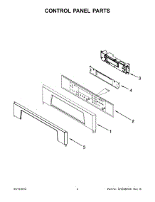 03 - Control Panel Parts parts for Whirlpool Oven RBS307PVB04 from AppliancePartsPros.com