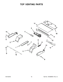 06 - Top Venting Parts parts for Whirlpool Oven RBS307PVB04 from AppliancePartsPros.com