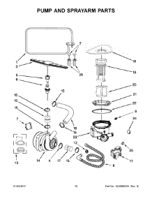 06 - Pump And Sprayarm Parts parts for Whirlpool Dishwasher UDT518SAFP0 from AppliancePartsPros.com