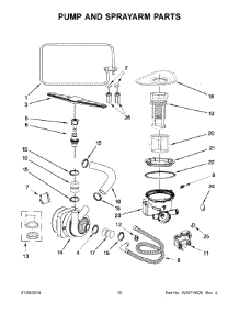 06 - Pump And Sprayarm Parts parts for Whirlpool Dishwasher UDT518SBDP0 from AppliancePartsPros.com