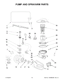 06 - Pump And Sprayarm Parts parts for Whirlpool Dishwasher UDT555SAFP0 from AppliancePartsPros.com