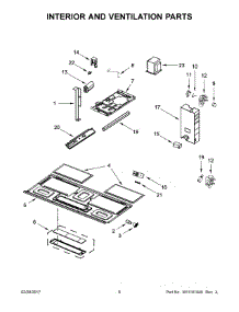 04 - Interior And Ventilation Parts parts for Whirlpool Microwave UMV1160CB3 from AppliancePartsPros.com