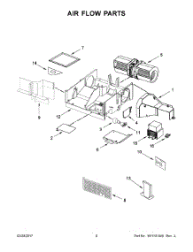 05 - Air Flow Parts parts for Whirlpool Microwave UMV1160CB3 from AppliancePartsPros.com
