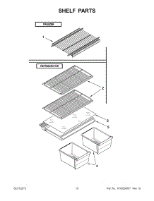 06 - Shelf Parts parts for Whirlpool Refrigerator W4TXNWFWT03 from AppliancePartsPros.com