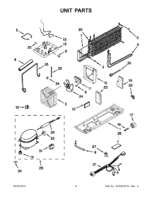 05 - Unit Parts parts for Whirlpool Refrigerator W6RXNGFWB02 from AppliancePartsPros.com