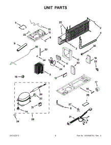 05 - Unit Parts parts for Whirlpool Refrigerator W6RXNGFWB03 from AppliancePartsPros.com