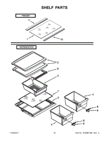 06 - Shelf Parts parts for Whirlpool Refrigerator W8RXCGFXQ03 from AppliancePartsPros.com