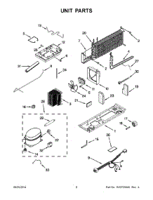 05 - Unit Parts parts for Whirlpool Refrigerator W8RXCGFXQ04 from AppliancePartsPros.com